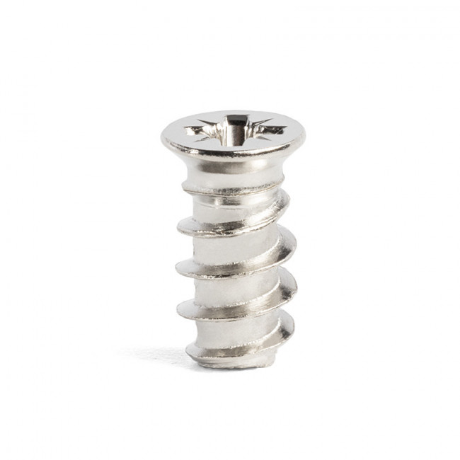 TORNILLO EURO. METAL. NIQUELADO. DIÁMETRO 7,2MM. CABEZA PLANA ANCHA. LONGITUD 13MM