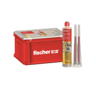 PACK 20unds FISCHER P PLUS 300ml+CUBETA 20 BOTES + 40 CANULAS + CUBETA