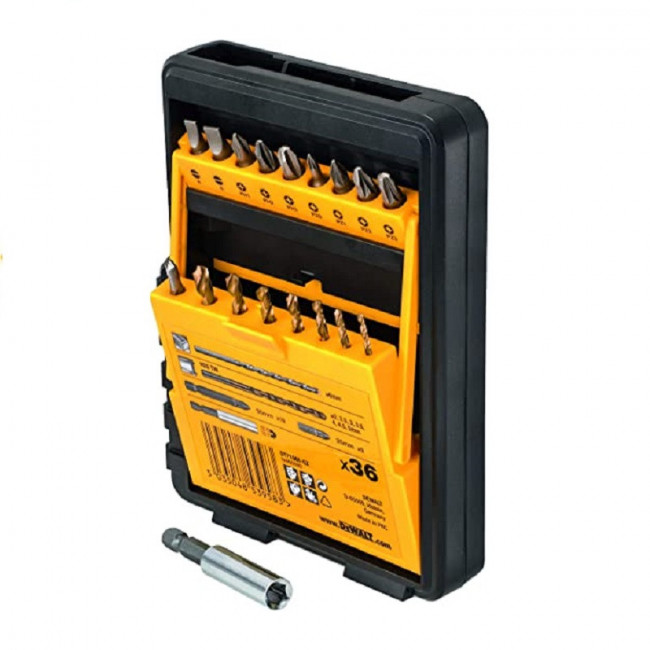 JUEGO 36 PIEZAS DEWALT ATORNILLAR/TALADRAR DT71565-QZ