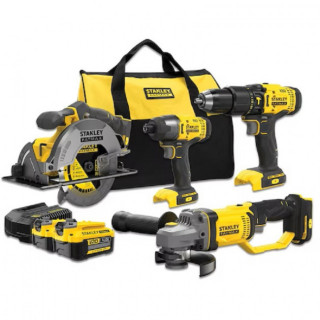 KIT INALÁMBRICO V20 POWER KIT 4 V20 LI-ION 18V. 4 . V20 LI-ION. TENSIÓN 18V - STANLEY