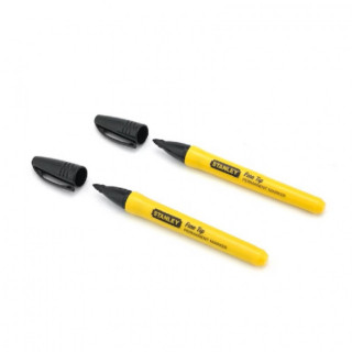 MARCADOR PERMANENTE DE PUNTA FINA 0-47-316BT. TINTA PERMANENTE. RESISTENCIA AL AGUA - STANLEY