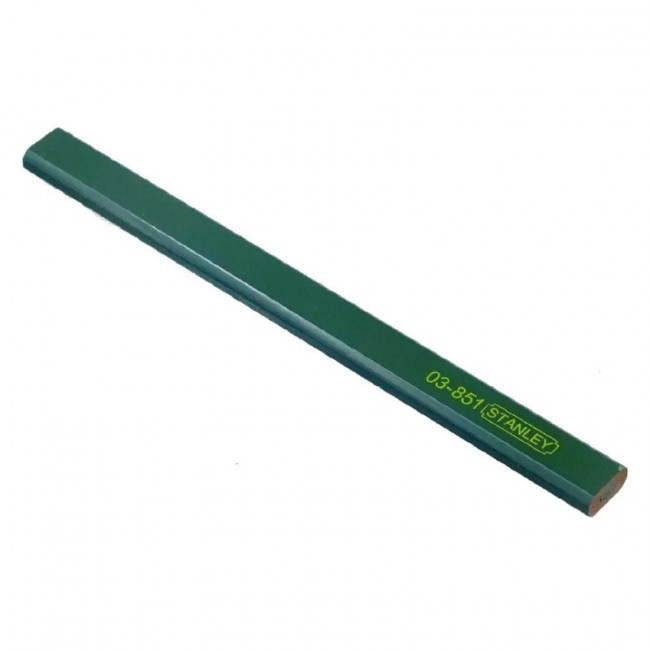 LÁPIZ DE ALBAÑIL. MINA 4H. METAL. VERDE. LONGITUD 176MM - STANLEY
