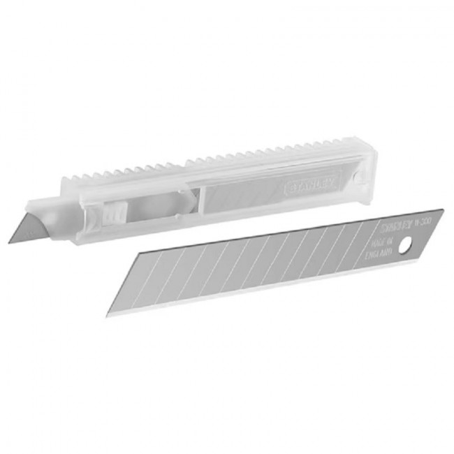 HOJAS PARA CÚTER. ACERO AL CARBONO. ANCHO 9MM. PAQUETE 10 UNIDADES - STANLEY