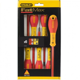 JUEGO DE DESTORNILLADORES AISLADOS FATMAX. HASTA 1000 V. PLANOS Y PHILLIPS. VARILLAS METÁLICAS AISLADAS. BIMATERIAL - ST