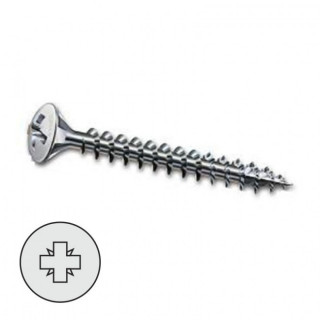 TORNILLO PARA MADERA SPAX 4-16. ACERO. ZINCADO/BRILLANTE. POZIDRIV/PHILLIPS. ROSCA GRUESA PARCIAL - ABC SPAX-S