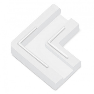 CONECTOR RÁPIDO ESQUINA LED/COB. PLÁSTICO. BLANCO. ANCHO 8 MM. 100 UNIDADES