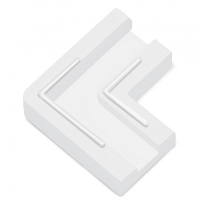 CONECTOR RÁPIDO ESQUINA LED/COB. PLÁSTICO. BLANCO. ANCHO 8 MM. 100 UNIDADES