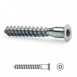 TORNILLO AUTORROSCANTE. ACERO. ZINCADO BRILLANTE. ROSCA GRUESA PARA MADERA