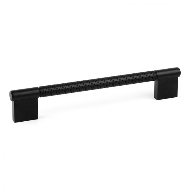 TIRADOR ALUMINIO POINT C192 L228 NEGRO CEPI NEGRO CEPILLADO