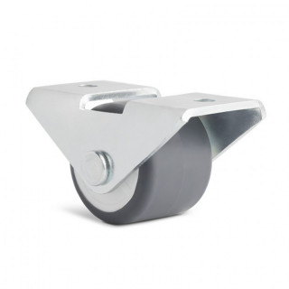 RUEDA FIJA PEQUEÑA DEVON. ACERO ZINCADO. PARA MUEBLE O CARRO. DIÁMETRO 19MM. ALTURA 25MM - Q&Q
