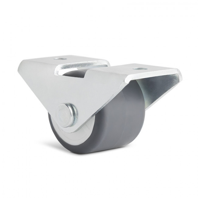 RUEDA FIJA PEQUEÑA DEVON. ACERO ZINCADO. PARA MUEBLE O CARRO. DIÁMETRO 19MM. ALTURA 25MM - Q&Q