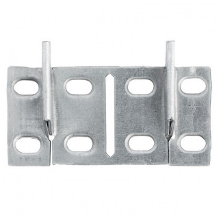 PLACA DOBLE SCARPI-4. ZAMAK. ZINCADO - INDAUX