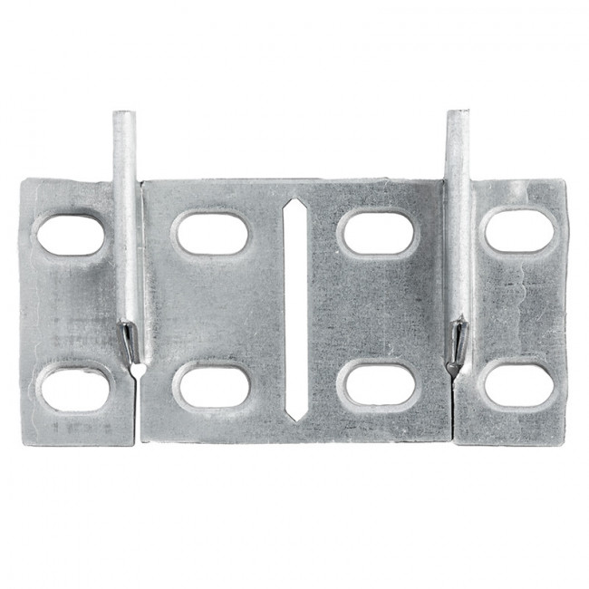 PLACA DOBLE SCARPI-4. ZAMAK. ZINCADO - INDAUX