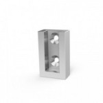 SOPORTE PARA TUBO RECTANGULAR LATERAL / GRAFITO. 5.5-40MM