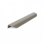 TIRADOR DE ALUMINIO BIEL. PERFIL CURVADO. NÍQUEL CEPILLADO. NEGRO MATE. MONTAJE EN CANTO