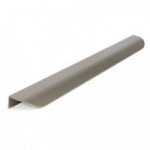 TIRADOR DE ALUMINIO BIEL. PERFIL CURVADO. NÍQUEL CEPILLADO. NEGRO MATE. MONTAJE EN CANTO