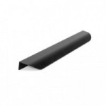 TIRADOR DE ALUMINIO BIEL. PERFIL CURVADO. NÍQUEL CEPILLADO. NEGRO MATE. MONTAJE EN CANTO