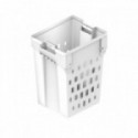 MÓDULO TOLVA ABATIBLE PARA ROPA ANJA. POLIPROPILENO (PP). BLANCO. CESTAS PORTABLES. COMPÁS RETENEDOR