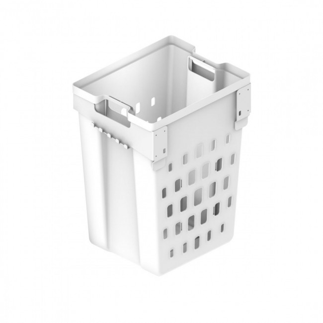 MÓDULO TOLVA ABATIBLE PARA ROPA ANJA. POLIPROPILENO (PP). BLANCO. CESTAS PORTABLES. COMPÁS RETENEDOR