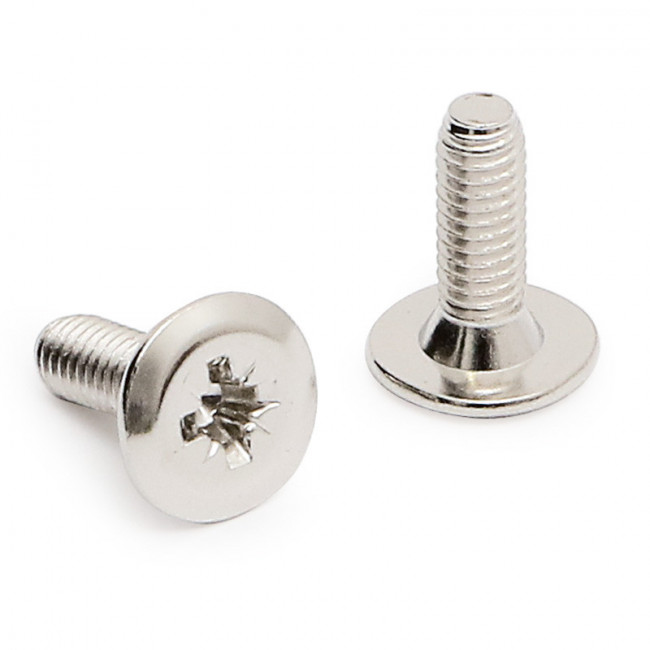TORNILLO CABEZA PLANA. NIQUELADO. M4. LONGITUD 12MM. PARA TUBO DE UNIÓN. ROSCA MÉTRICA - ITALIANA FERRAMENTA