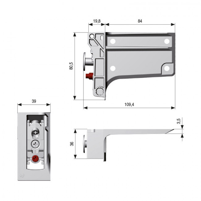 LIBRA H7 COLGADOR OCULTO REGULABLE... LIBRA H7 COLGADOR OCULTO REGULABLE...