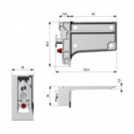LIBRA H7 COLGADOR OCULTO REGULABLE PARA MUEBLES SUSPENDIDOS MUY PESADOS. ELEGIR MANO