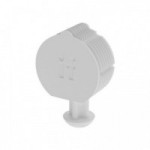 HERRAJE DE UNIÓN PEANUT 1. PLÁSTICO REFORZADO CON FIBRA DE VIDRIO. UNIÓN INVISIBLE. GRIS / BLANCO RAL 9010. MONTAJE DE M