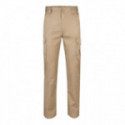 PANTALÓN MULTIBOLSILLO STRETCH PANTALÓN STRETCH 103002S. SLIM FIT. CIERRE CREMALLERA CENTRAL + BOTÓN. BEIGE ARENA. CINTU