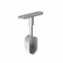 SOPORTE LATERAL TAPADO. ZAMAK. PARA TUBO DE ARMARIO