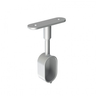 SOPORTE LATERAL TAPADO. ZAMAK. PARA TUBO DE ARMARIO 2