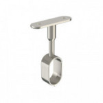 SOPORTE CENTRAL PARA TUBO OVALADO DE ARMARIO. MEDIDA 30X15 MM.