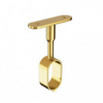 SOPORTE CENTRAL PARA TUBO OVALADO DE ARMARIO. MEDIDA 30X15 MM.