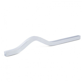 TIRADOR DE ALUMINIO WALI. CROMO. FIJACIÓN TRASERA. 2
