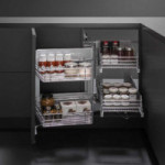 BASTIDOR EXTRAIBLE EVONA CON CESTOS CROM