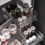 BASTIDOR EXTRAIBLE EVONA CON CESTOS CROM