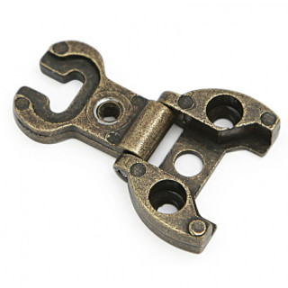 BISAGRA PARA MUEBLES. LOGO. ZAMAK. REGULABLE 2