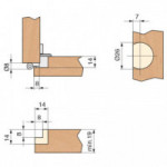 BISAGRA ESTILO SIN REMATE ø26.