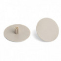 TAPA EMBELLECEDORA ALLEN 6 Ø40MM PIVOTE DE 8MM ACABADO GRIS METAL