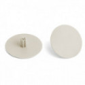 TAPA EMBELLECEDORA ALLEN 6 Ø40MM PIVOTE DE 8MM ACABADO GRIS METAL