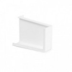 PLACA CUBRESOPORTE 806 MODELO LOGO ACABADOS NÍQUEL Y BLANCO