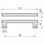 TIRADOR ACERO INOXIDABLE GREEN Ø12 C192 L214 TIRADOR ACERO INOXIDABLE GREEN Ø12 C192 L214