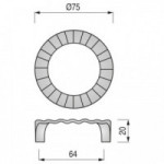 OLYMPIC TIRADOR ZAMAK 64mm ø75. ELEGIR ACABADO.