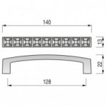 GLAMOUR TIRADOR ZAMAK CRISTAL SWAROVSKI. ELEGIR ACABADO Y DISTANCIA ENTRE CENTROS.