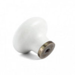 POMO PORCELANA TRILLA Ø35 H28 GRES/BRONCE