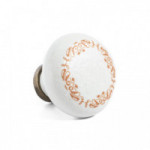 POMO PORCELANA TRILLA Ø35 H28 GRES/BRONCE