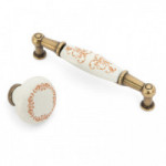 POMO PORCELANA TRILLA Ø35 H28 GRES/BRONCE