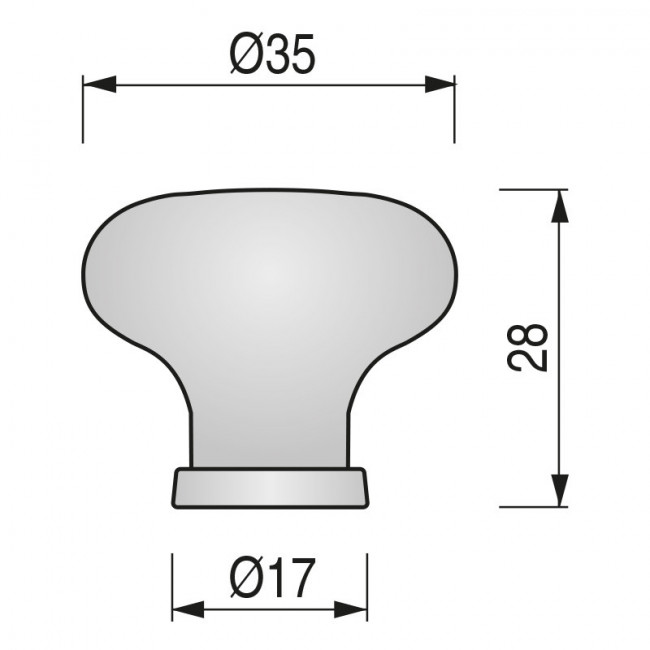 POMO PORCELANA TRILLA Ø35 H28... POMO PORCELANA TRILLA Ø35 H28...