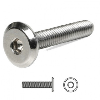 TORNILLO EMBELLECEDOR CEGAS CABEZA PLANA ALLEN M6/M8 NÍQUEL. ELEGIR LARGO. 2