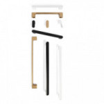 POMO ZAMAK MODELO LUV 17x51 ACABADOS NIQUEL CEPILLADO, BLANCO MATE, NEGRO MATE, LATÓN CAVA