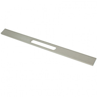 TIRADOR DE ALUMINIO KEIZO. PARA MUEBLE. PLACA RECTANGULAR ALARGADA. VACIADO CENTRAL LONGITUDINAL. 192 MM
